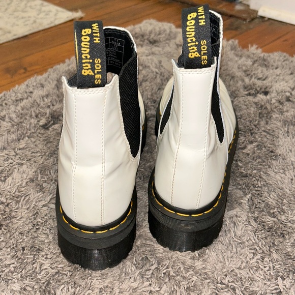 2976 SMOOTH LEATHER PLATFORM CHELSEA BOOTS size 12 - Picture 3 of 12